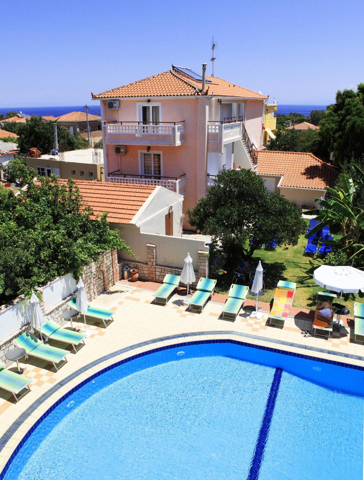 Theodora Studios & Apartments Skala  Bagian luar foto